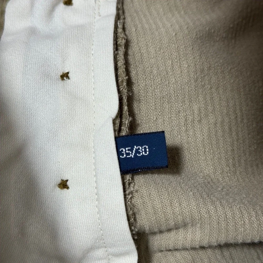 Polo Ralph Lauren Men's 35X30 Tan Corduroy‎ Pants Straight Leg Wide Wale Brown